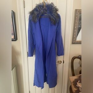 DiOMi Coat with detachable fur collar S